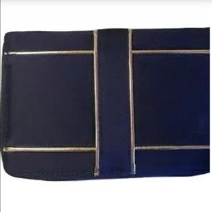 vintage Yves saint laurent clutch-blue and gold